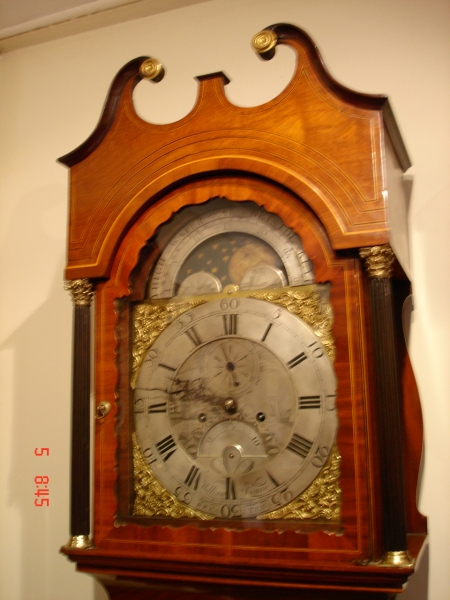 8 Day Longcase Clock in Mahogany Case SOLD