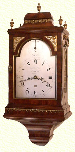 Important London Verge Bracket Clock In Mahogany Case By William Vale, London