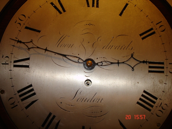 verge wall clock SOLD
