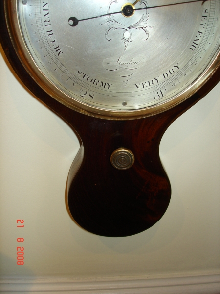 SMALL IMPORTANT LONDON BAROMETER SOLD