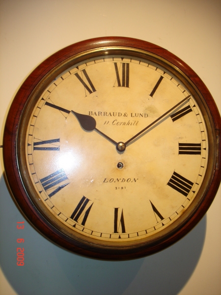 Rare Barraud &Lund dial Clock SOLD