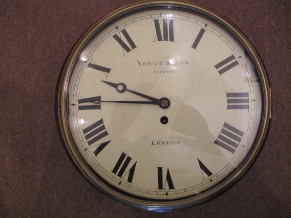very rare wooden dial clock