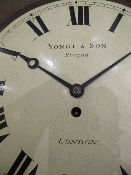 very rare wooden dial clock