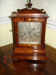 Fine table clock by FRENCH ROYEL EXCHANGE LONDON.